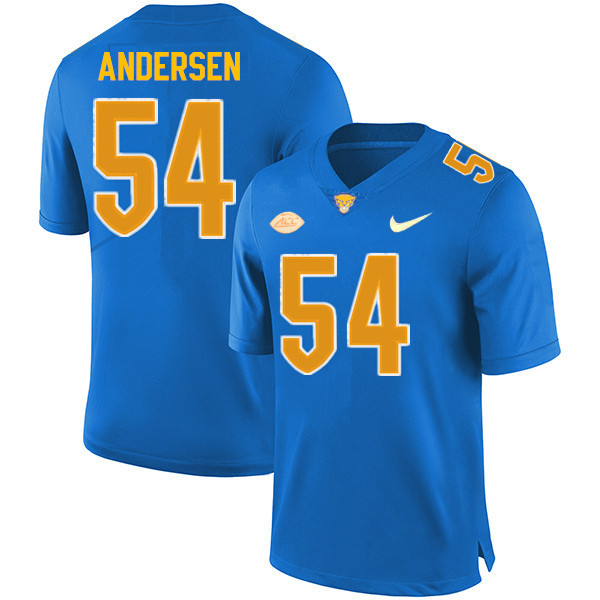 Men #54 Trey Andersen Pitt Panthers College Football Jerseys Sale-Royal